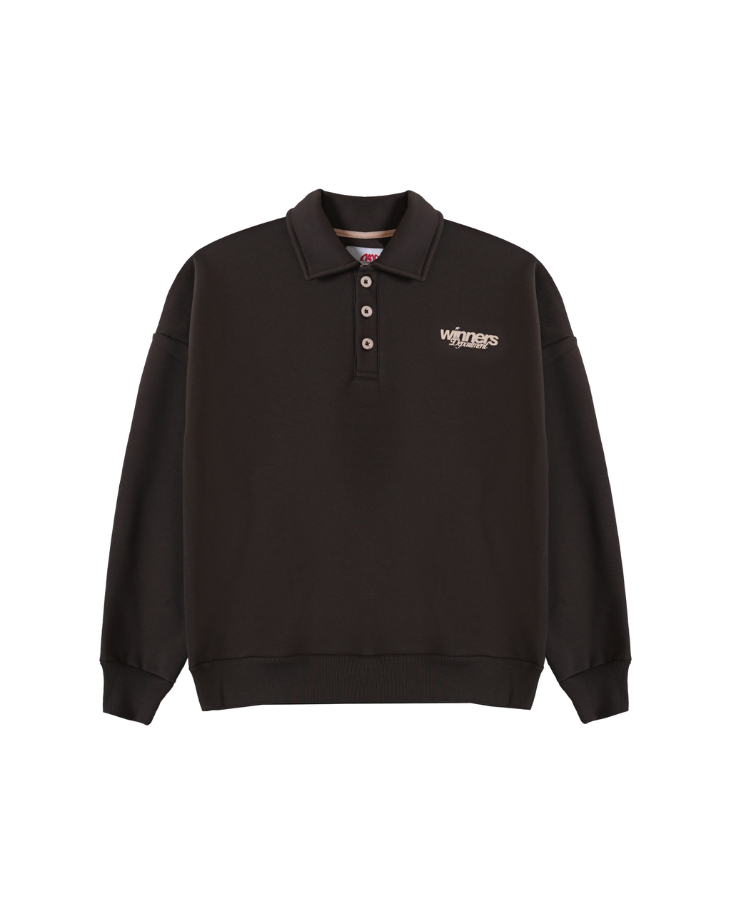 “Winner’s Department” - Polo Sweatshirt (Brown)
