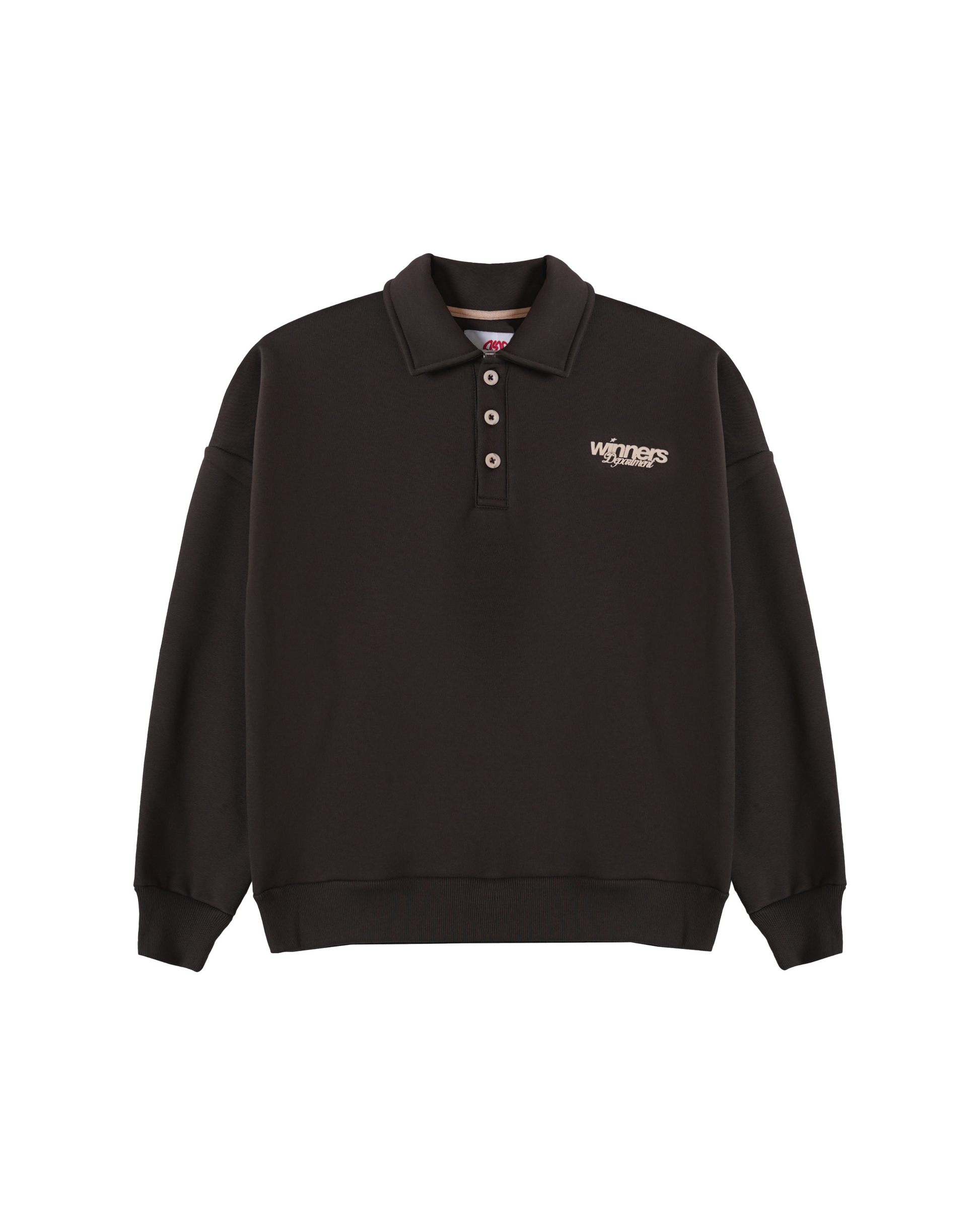 “Winner’s Department” - Polo Sweatshirt (Brown)