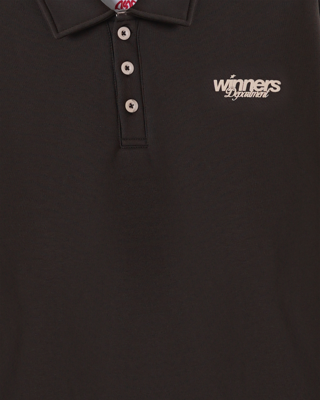 “Winner’s Department” - Polo Sweatshirt (Brown)